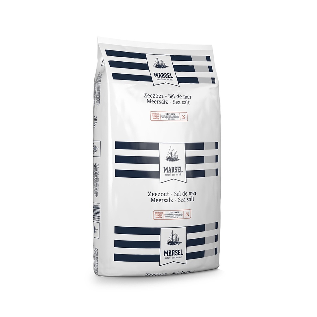 Marsel 0-1 25KG - Sel De Mer Fin - Sel Alimentaire - Sel De Gommage