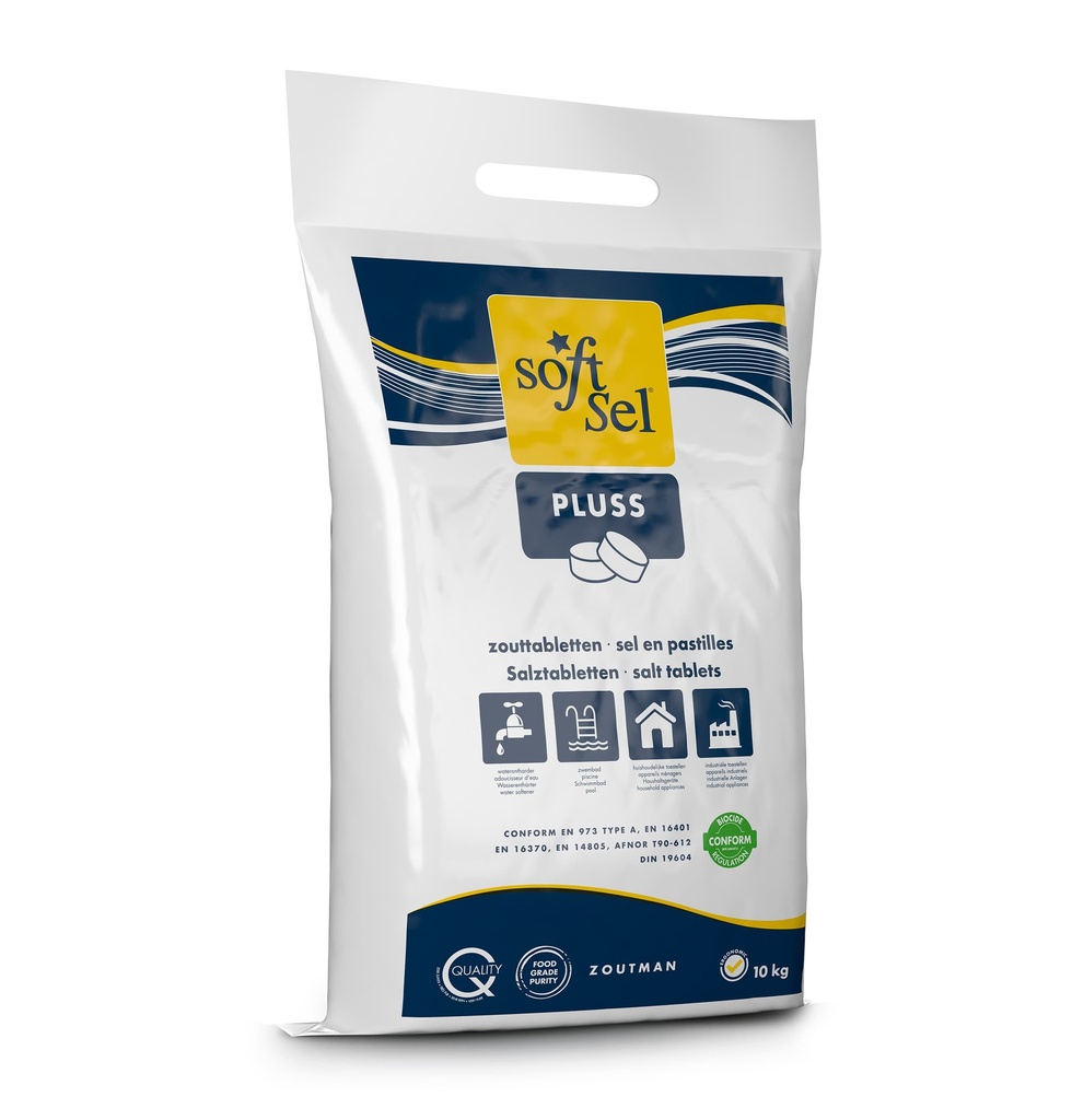 Soft Sel Pluss 10KGS - Sel En Pastilles Pour La Piscine Ou Adoucisseur