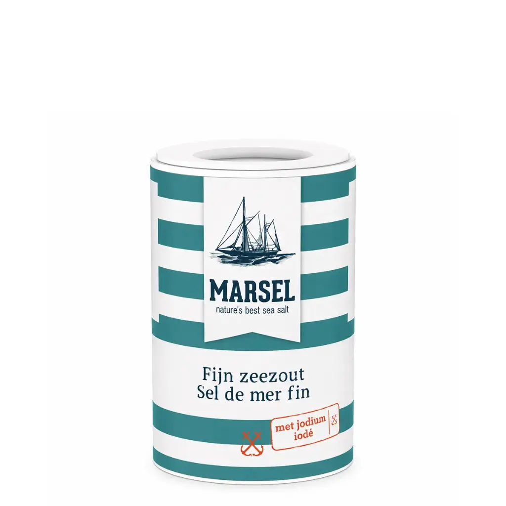 MARSEL® Sel De Mer Iodé 125gr - Sel Fin Alimentaire