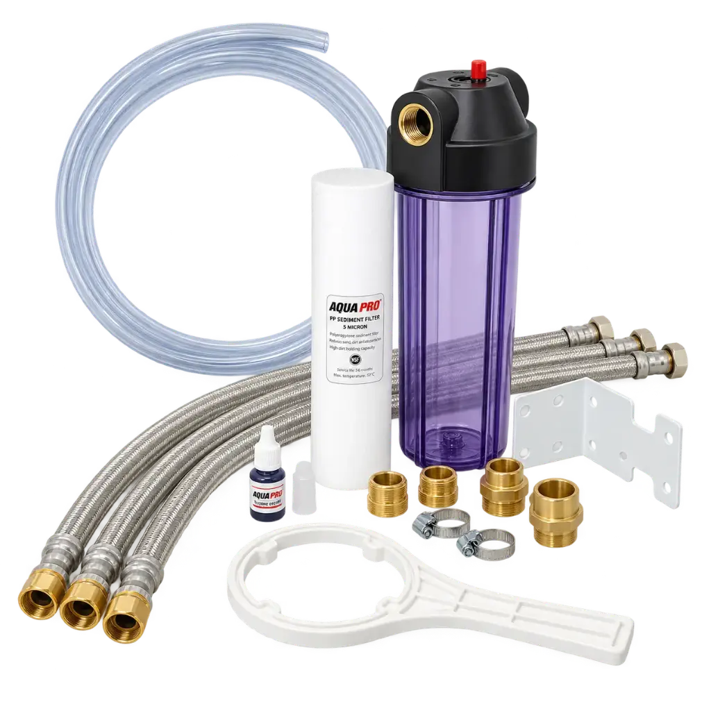 Adoucisseur kit installation - porte filtre cartouche
