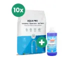 Combo 10x 15KG Sel De Pastilles + Nettoyant de résine 1L